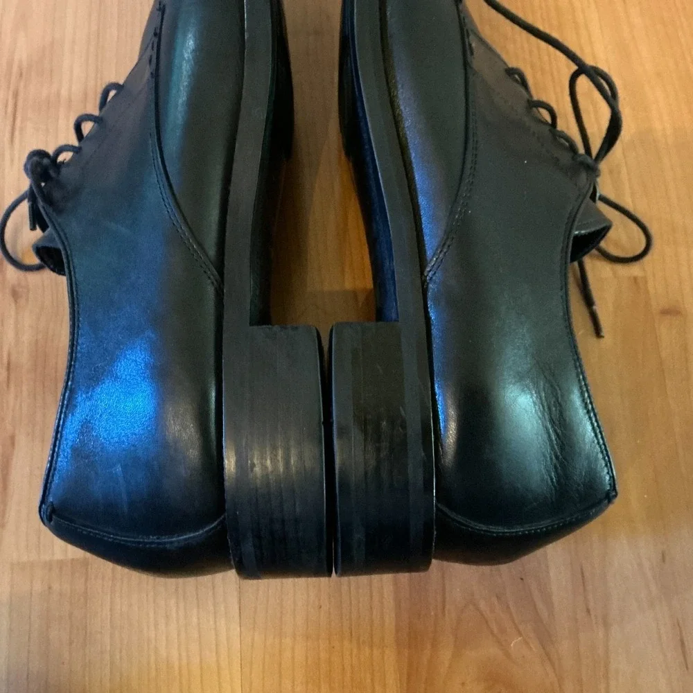 Cole Haan Lenox Hill Grand.OS Cap Toe Derby Dress Shoes Black Leather 13M C11630